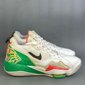 Nike Air JORDAN ZOOM '92 'WHITE LUCKY GREEN DARK SULFUR mens size 10